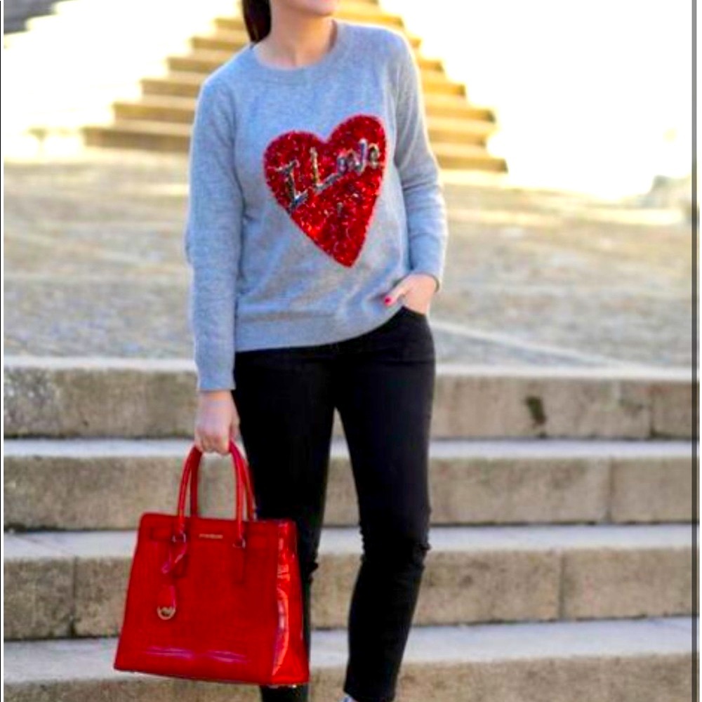 Michael Kors Red Croc-Embossed Satchel - Picture 3 of 7